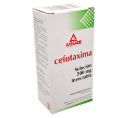 Cefotaxima 500mg 1 ampolleta (Amsa)