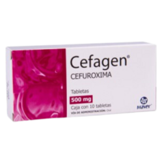 Cefuroxima 500mg 10 tabletas (Cefagen)