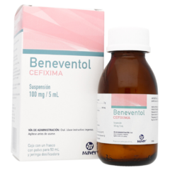 Cefixima Suspensión 100mg 50ml (Beneventol)