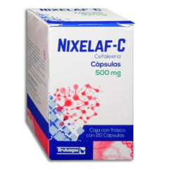 Cefalexina 500mg 20 cápsulas (Nixelaf C)