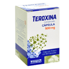 Cefadroxilo 500mg 16 cápsulas (teroxina)