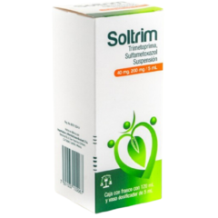 Trimetoprima/Sulfametoxazol Suspensión 40/200mg 120ml (Soltrim)