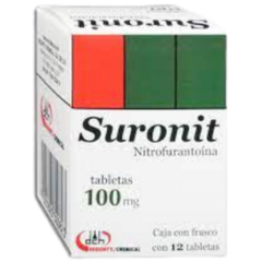 Nitrofurantoina 100mg 12 tabletas (Suronit)