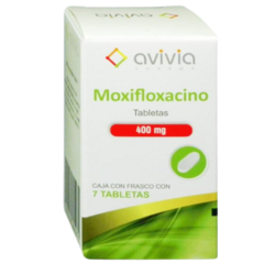 Moxifloxacino 400mg 7 tabletas (Avivia)