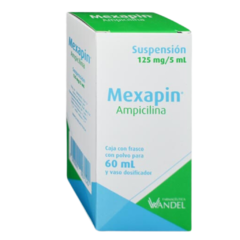 Ampicilina Suspensión 125mg 60ml (Mexapin)