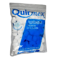 Algodón Torundas 100 piezas 75gr (Quirmex)