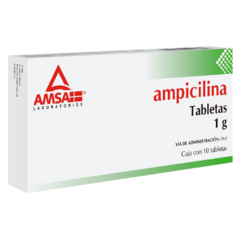 Ampicilina 1gr 10 tabletas (Amsa)