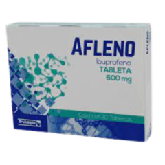 Ibuprofeno 600mg 10 tabletas (Afleno)