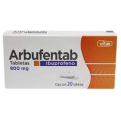 Ibuprofeno 800mg 10 tabletas (Arbufentab)