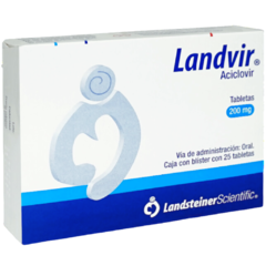 Aciclovir 200mg 25 tabletas (Landvir)