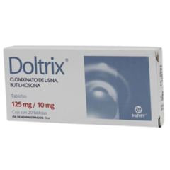 Clonixinato de Lisina/Hioscina 125mg/10mg 20 tabletas (Doltrix)