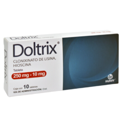 Clonixinato de Lisina/Hioscina 250mg 10 tabletas (Doltrix)