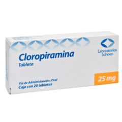 Cloropiramina 25mg 20 tabletas (Schoen)