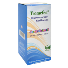 Dextrometorfano/Guaifenesina 100mg/1500mg/10ml Jarabe Infantil 120ml (Tromefen)