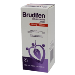 Difenhidramina 250mg/100ml Jarabe 120ml (Brudifen)