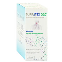 Ambroxol/Levodropropizina 300mg/600mg Jarabe 120ml (Supratex Dac)