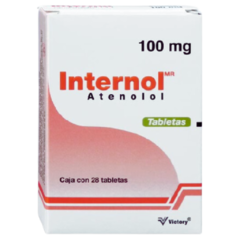 Atenolol 100mg 28 tabletas (Internol)