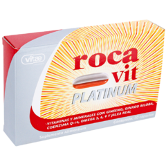 Vitaminas y Minerales, Ginseng, Ginko Biloba 30 cápsulas (Roca vit Platinum)