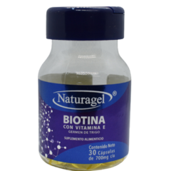 Biotina con vitamina E Y Germen de Trigo 30 cápsulas (Naturagel)