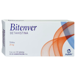 Betahistina 24 mg 30 tabletas (Bitenver)