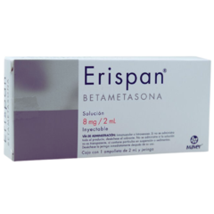 Betametasona 8mg solución inyectable 1 ampolleta (Erispan)