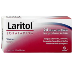 Loratadina 10mg 20 tabletas (Laritol)