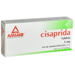 Cisaprida 5 mg 30 Tabletas (Amsa)