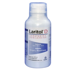 Loratadina/Fenilefrina 1mg/2mg/1ml Jarabe Adulto 120ml (Laritol D)