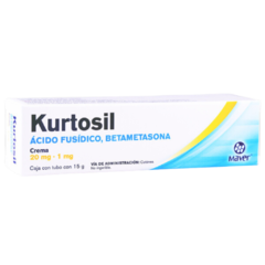 Ácido Fusídico/Betametasona 20mg/1mg crema (Kurtosil)