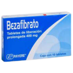 Bezafibrato 400mg 10 tabletas (Rayere)