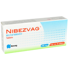 Bezafibrato 200mg 30 tabletas (Nibezvag)