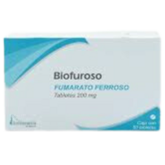 Fumarato Ferroso 200mg 50 comprimidos (Biofuroso)