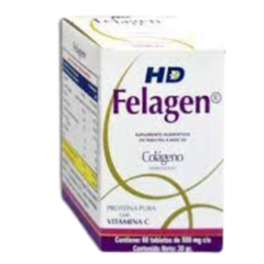 Colágeno Hidrolizado Vitamina C 60 tabletas (Felagen)