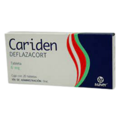 Deflazacort 6mg 20 tabletas (Cariden)