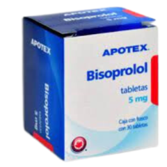 Bisoprolol 5mg 30 tabletas (Apotex)