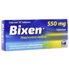 Naproxeno 550mg 12 tabletas (Bixen)