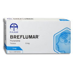 Flunarizina 5mg 20 tabletas (Breflumar)