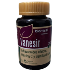 Bioflavonoides Vitamina C y Semilla de uva 45 tabletas (Vanesir) - comprar en línea