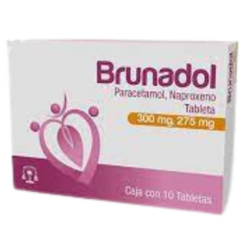 Naproxeno/Paracetamol 10 tabletas (Brunadol)