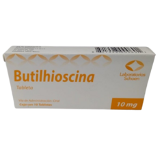 Butilhioscina 10mg 10 tabletas (Schoen)