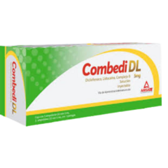 Diclofenaco,Lidocaína,Complejo B 3 ampolletas (Combedi DL)