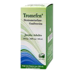 Dextrometorfano/Guaifenesina Jarabe Adulto 120ml (Tromefen)