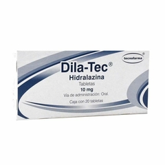 Hidralazina 10mg 20 tabletas (Dila-Tec)