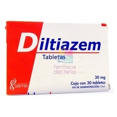 Diltiazem 30mg 30 tabletas (Serral)