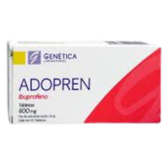 Ibuprofeno 600mg 10 tabletas (Adopren)