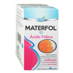 Ácido Fólico 400mcg 90 tabletas (Materfol)