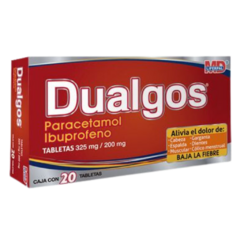 Paracetamol/Ibuprofeno 20 tabletas (Dualgos)