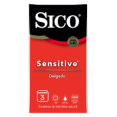 Preservativo Sico Sensitive 3 piezas