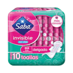 Toallas Saba Invisible 10 piezas