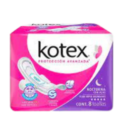 Toallas Kotex Nocturna 8 piezas